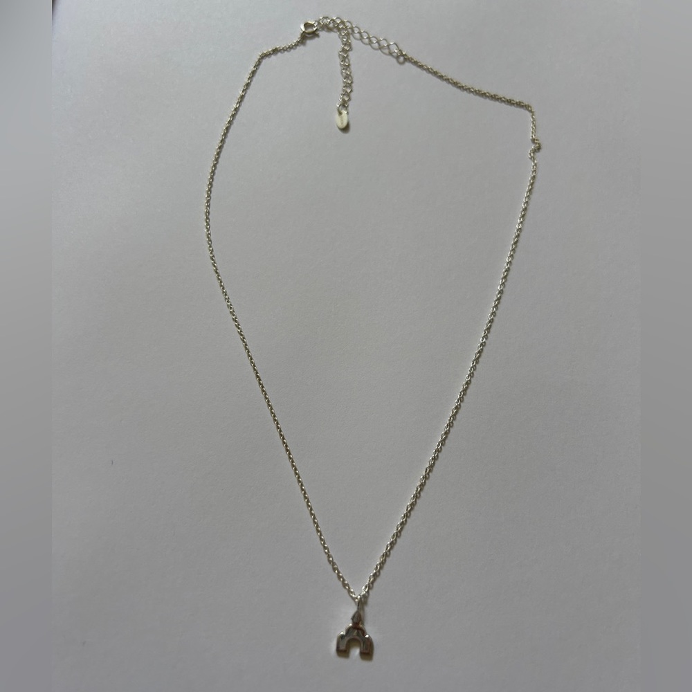 Sterling silver Disneyland castle necklace